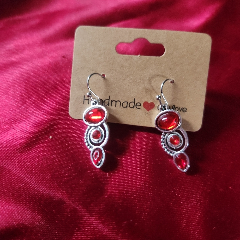 Beautiful Handmade Fashion Dangle Earrings Silver 925